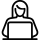 Icon of person working on a computer