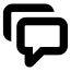 Icon of conversation bubbles