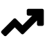 Icon of arrow heading upwards