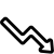 Icon of a downward arrow