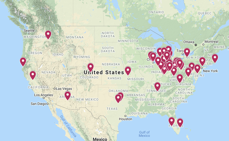 Spire Client Map
