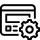 Icon of a complicated gear within a website
